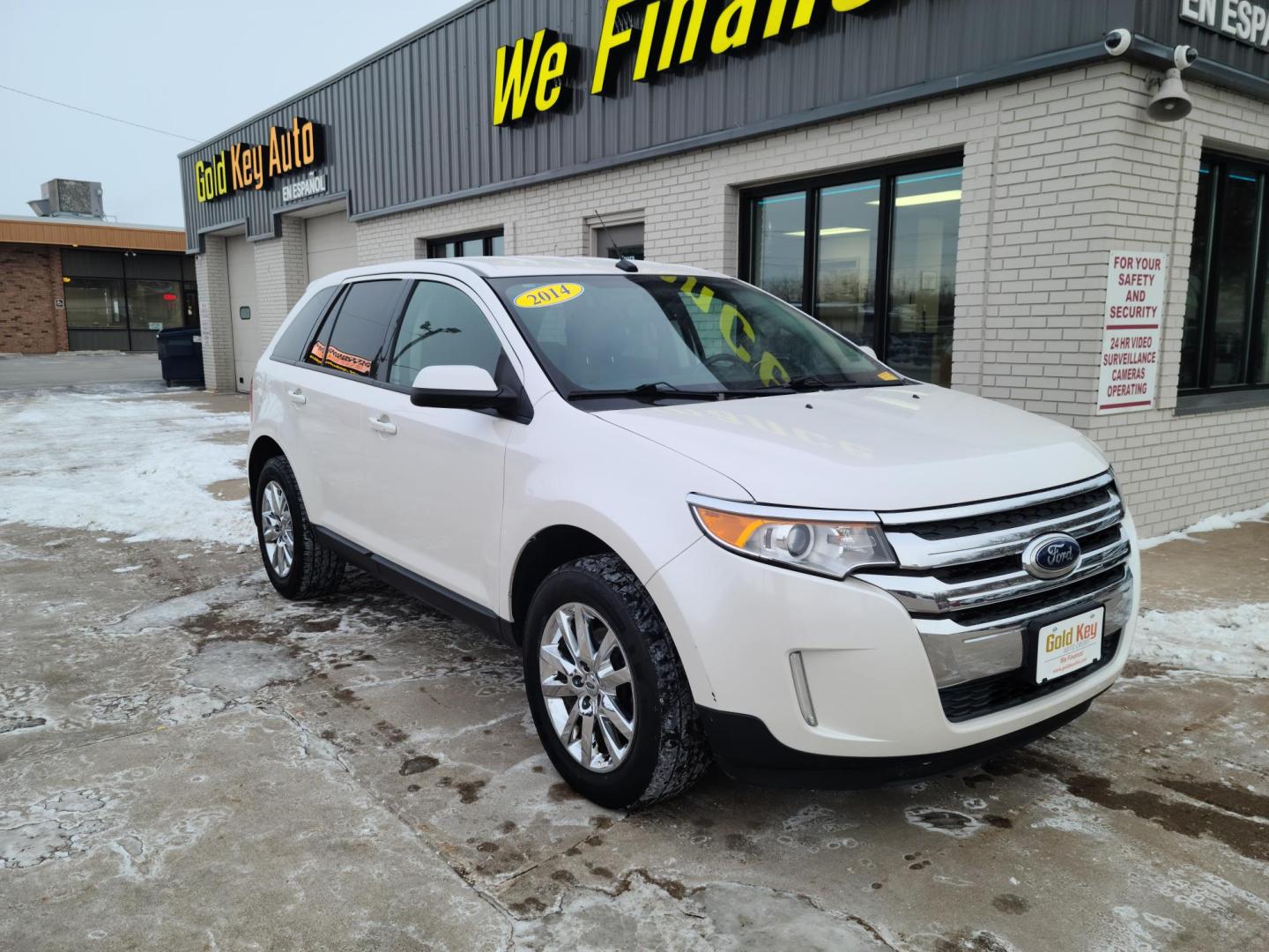 2014 /Black Ford Edge SEL AWD (2FMDK4JC7EB) with an 3.5L V6 DOHC 24V engine, 6-Speed Automatic transmission, located at 104 1st Avenue, Silvis, IL, 61282, (309) 755-9511, 41.515156, -90.425377 - Photo#0