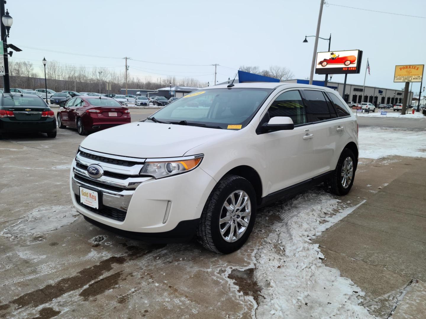 2014 /Black Ford Edge SEL AWD (2FMDK4JC7EB) with an 3.5L V6 DOHC 24V engine, 6-Speed Automatic transmission, located at 104 1st Avenue, Silvis, IL, 61282, (309) 755-9511, 41.515156, -90.425377 - Photo#1